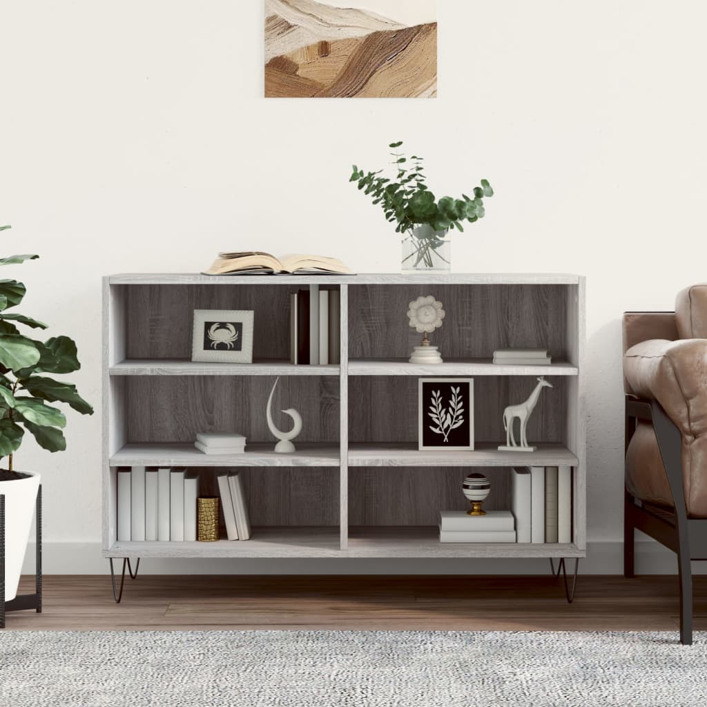 vidaXL Sideboard Grey Sonoma 103.5x35x70 cm Engineered Wood