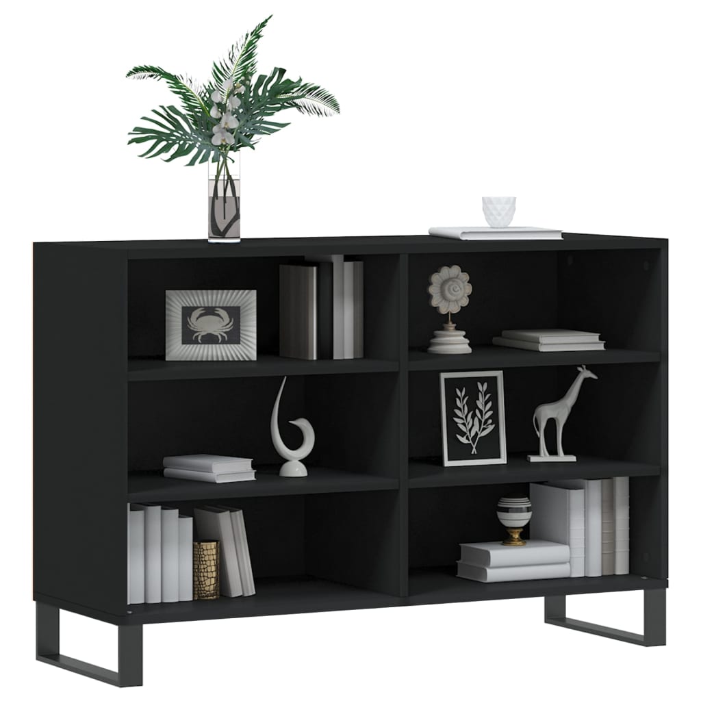 vidaXL Sideboard Black 103.5x35x70 cm Engineered Wood