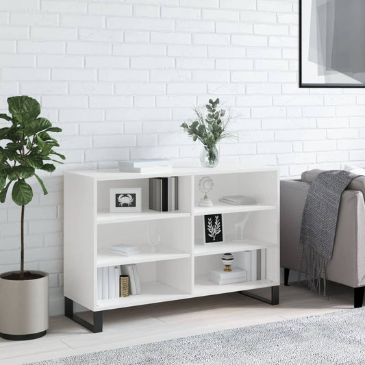 vidaXL Sideboard High Gloss White 103.5x35x70 cm Engineered Wood