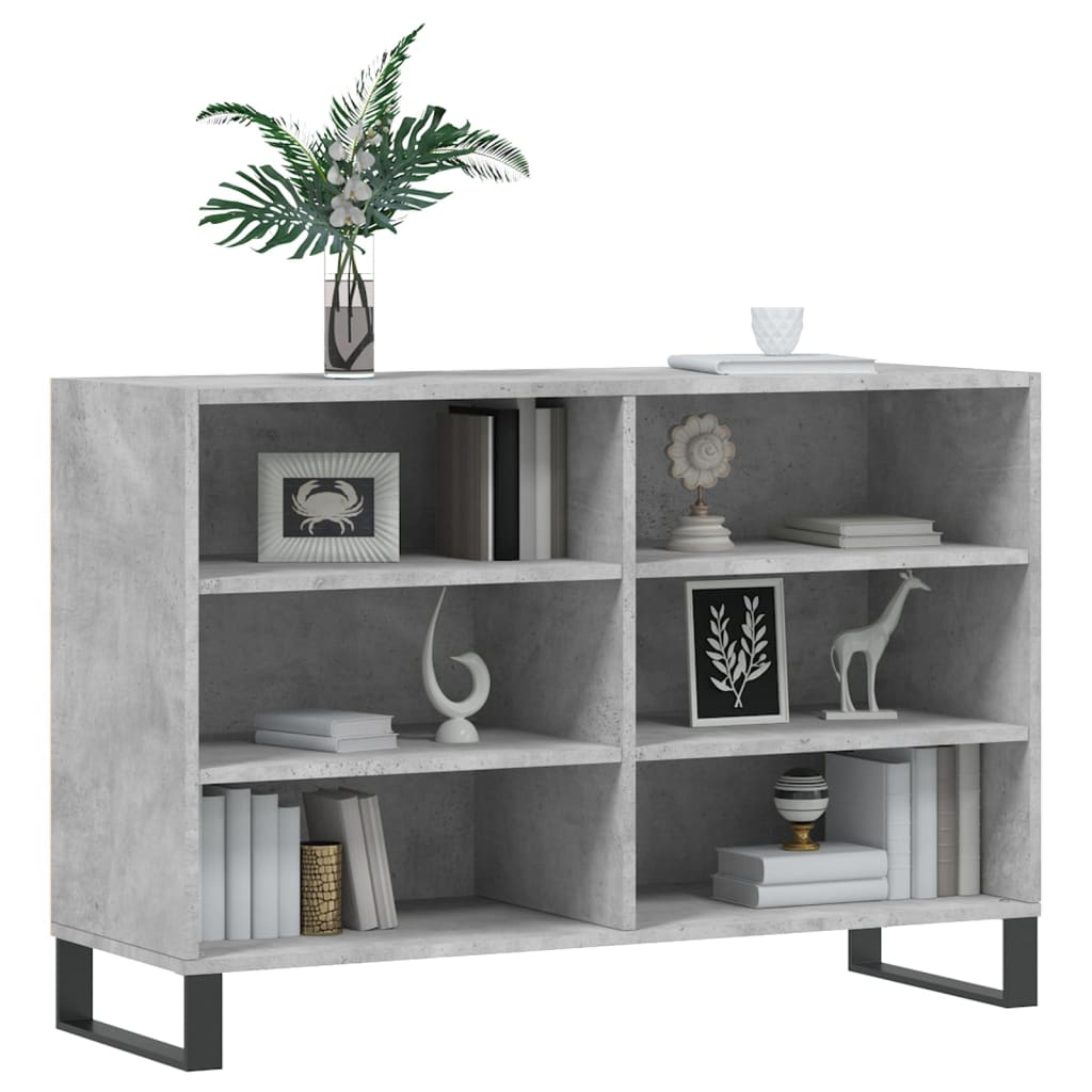 vidaXL Sideboard Concrete Grey 103.5x35x70 cm Engineered Wood