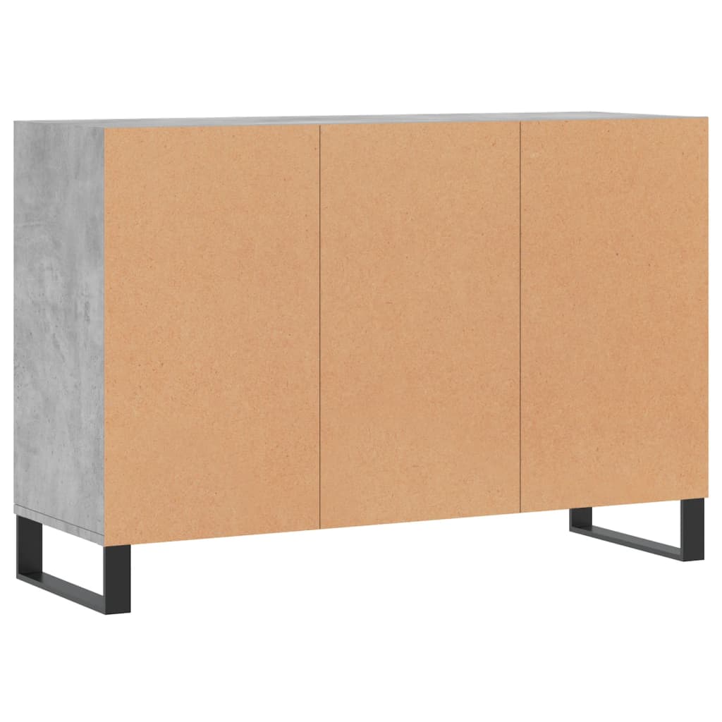 vidaXL Sideboard Concrete Grey 103.5x35x70 cm Engineered Wood