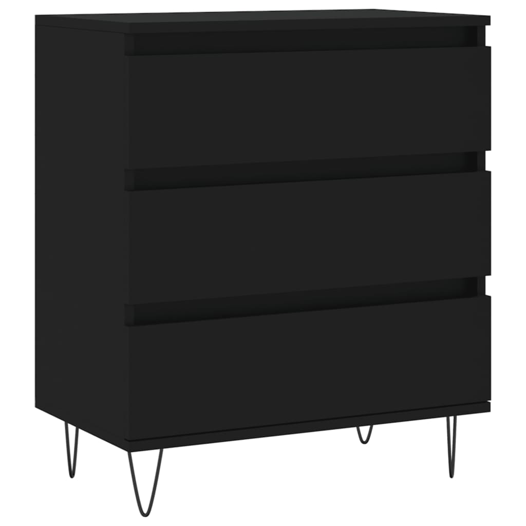 vidaXL Sideboard Black 60x35x70 cm Engineered Wood