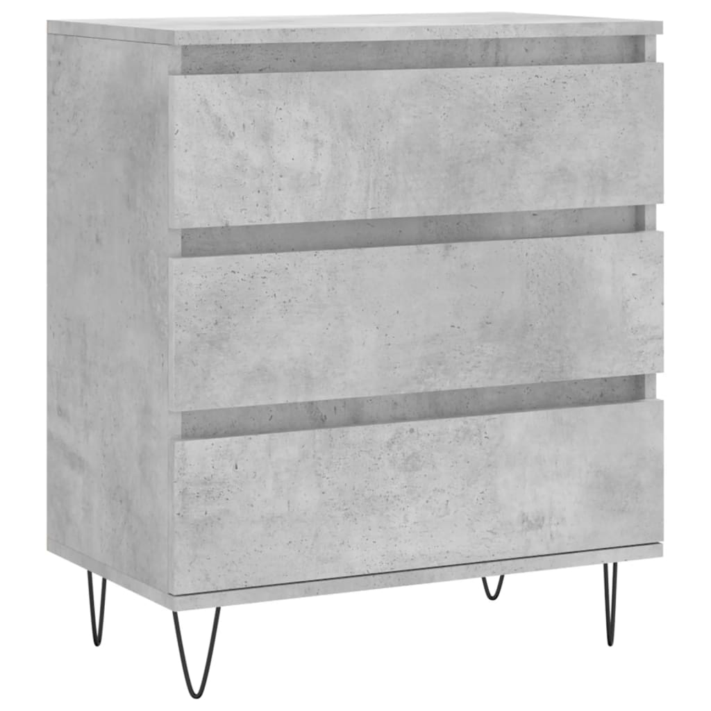 vidaXL Sideboard Concrete Grey 60x35x70 cm Engineered Wood