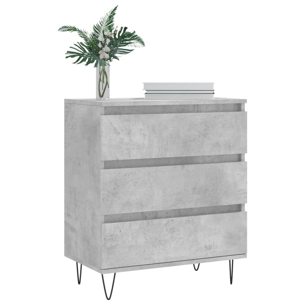 vidaXL Sideboard Concrete Grey 60x35x70 cm Engineered Wood