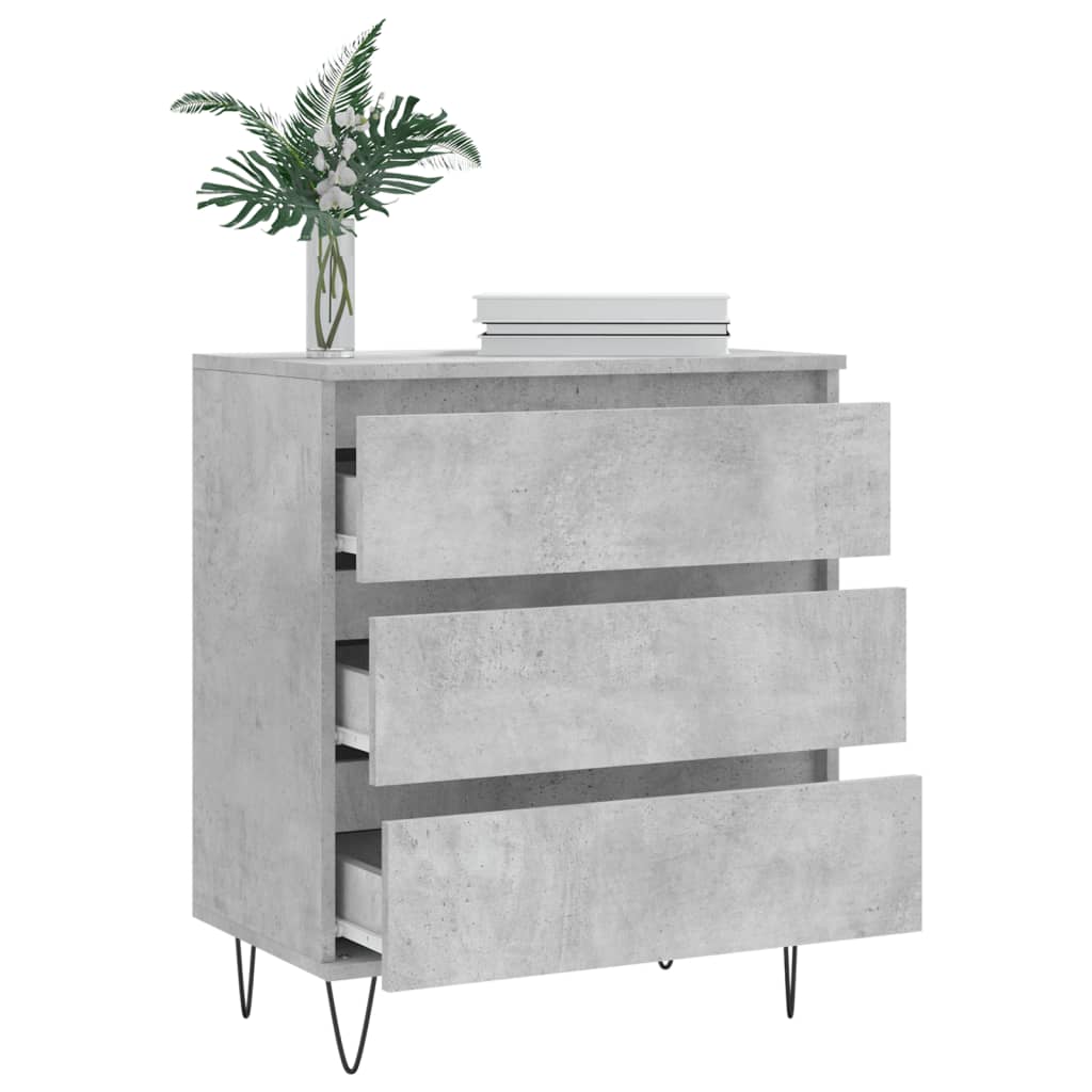 vidaXL Sideboard Concrete Grey 60x35x70 cm Engineered Wood