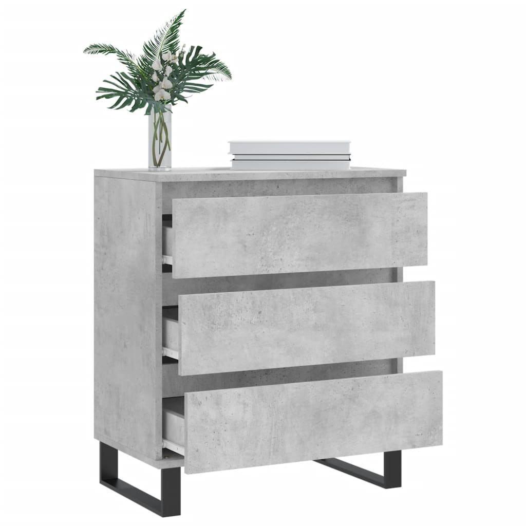 vidaXL Sideboard Concrete Grey 60x35x70 cm Engineered Wood