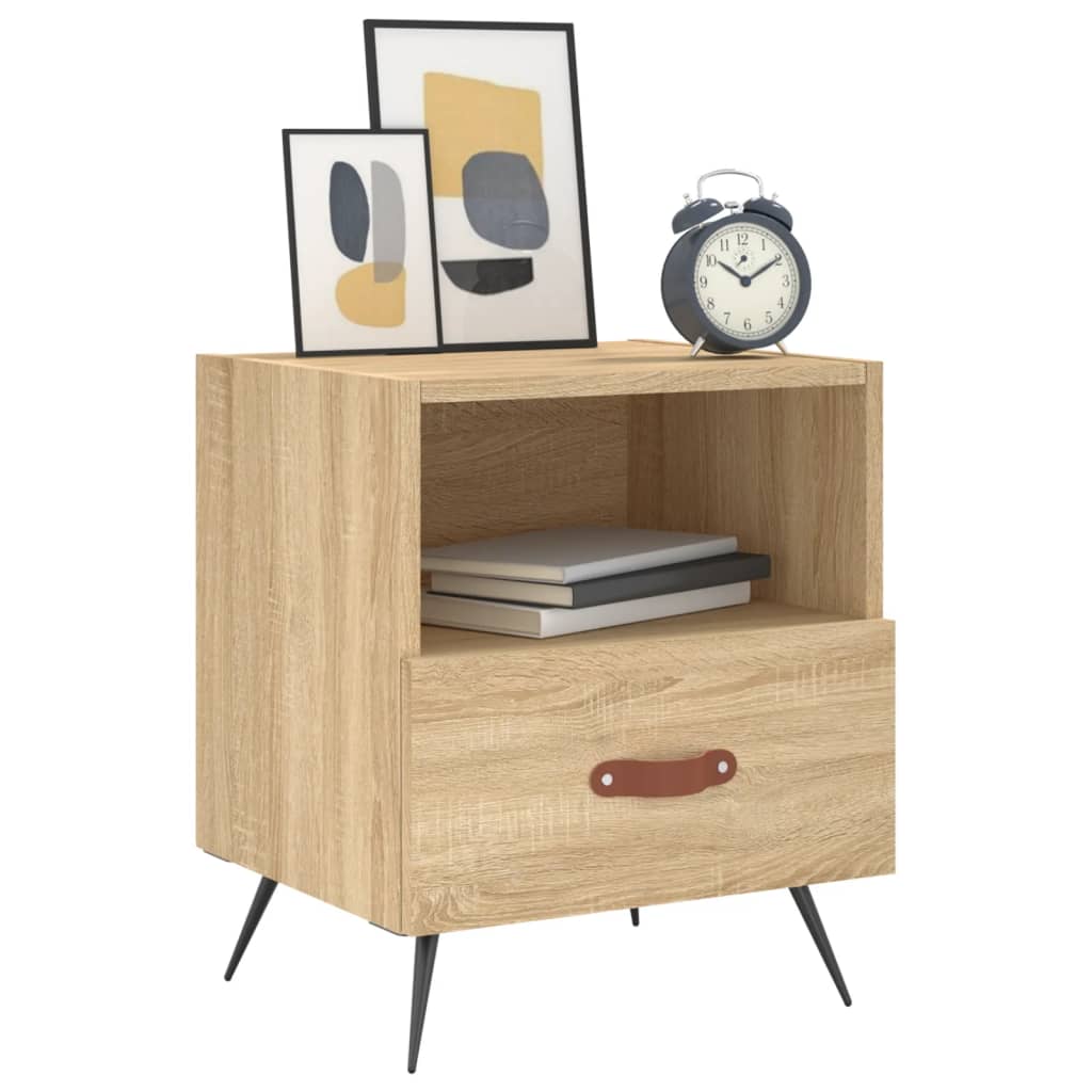 vidaXL Bedside Cabinets 2 pcs Sonoma Oak 40x35x47.5 cm Engineered Wood