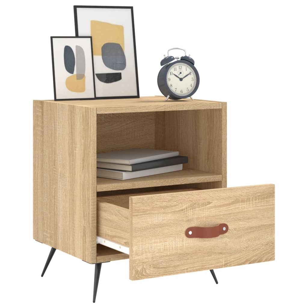 vidaXL Bedside Cabinets 2 pcs Sonoma Oak 40x35x47.5 cm Engineered Wood