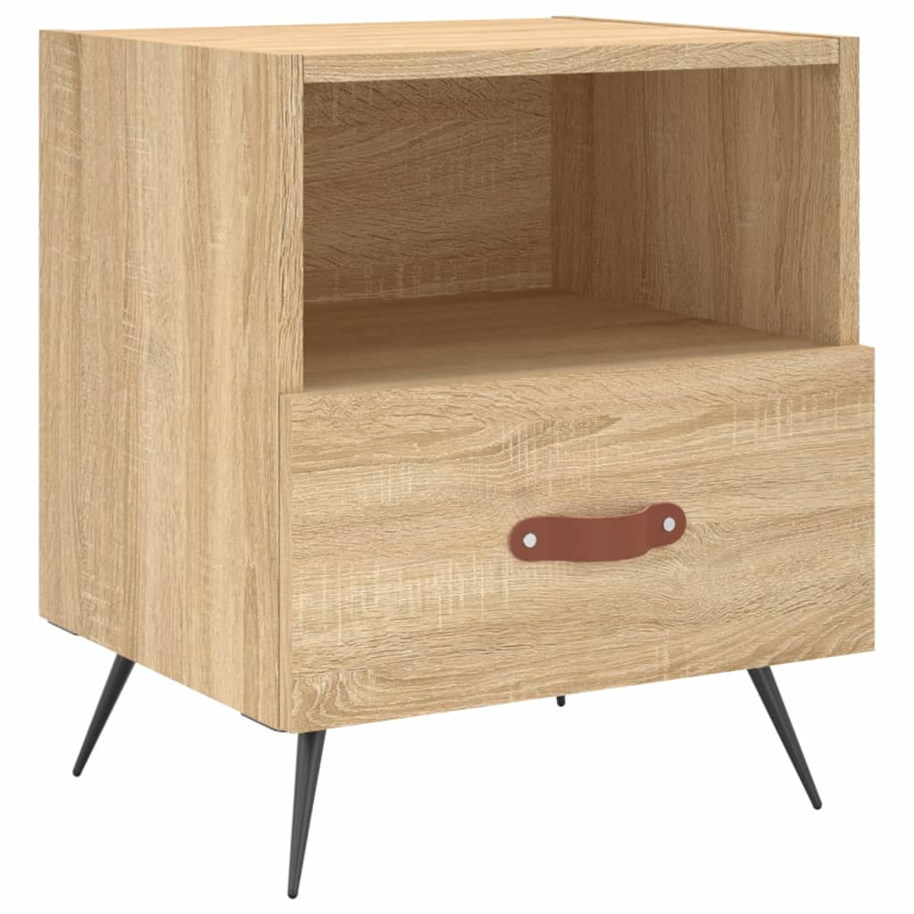 vidaXL Bedside Cabinets 2 pcs Sonoma Oak 40x35x47.5 cm Engineered Wood