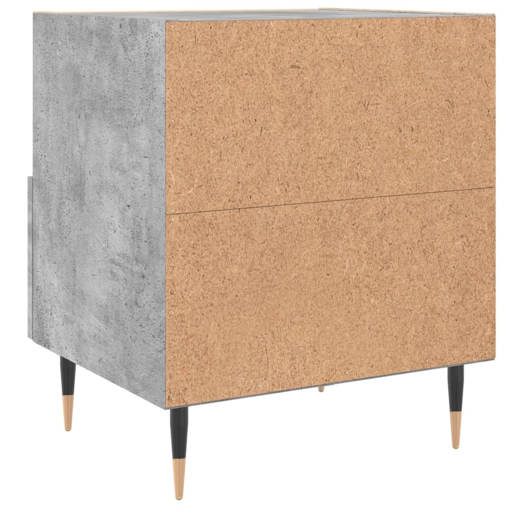 vidaXL Bedside Cabinets 2 pcs Concrete Grey 40x35x47.5 cm Engineered Wood