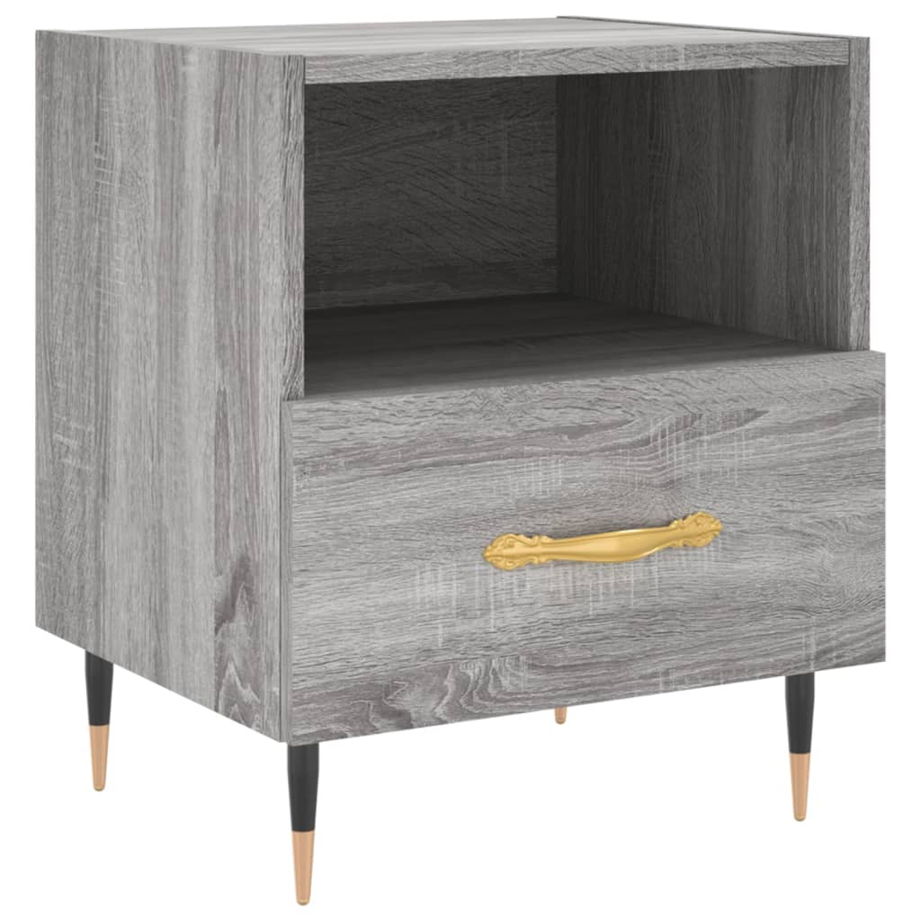 vidaXL Bedside Cabinets 2 pcs Grey Sonoma 40x35x47.5 cm Engineered Wood