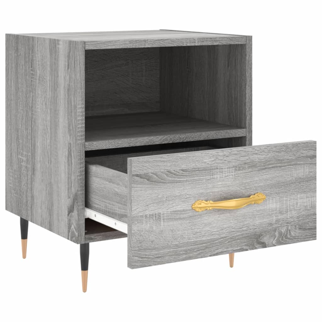 vidaXL Bedside Cabinets 2 pcs Grey Sonoma 40x35x47.5 cm Engineered Wood