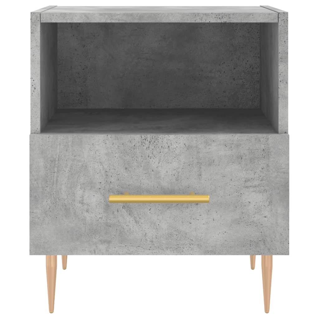 vidaXL Bedside Cabinets 2 pcs Concrete Grey 40x35x47.5 cm Engineered Wood