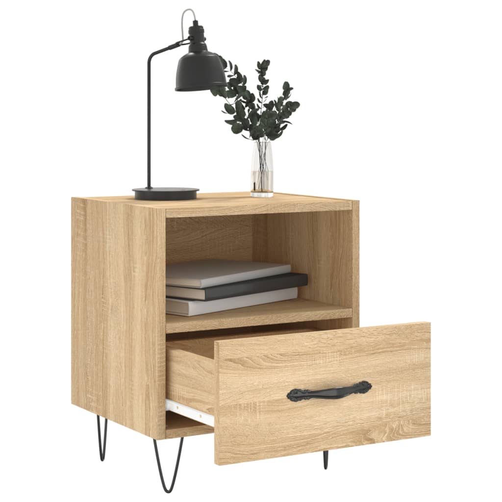 vidaXL Bedside Cabinets 2 pcs Sonoma Oak 40x35x47.5 cm Engineered Wood