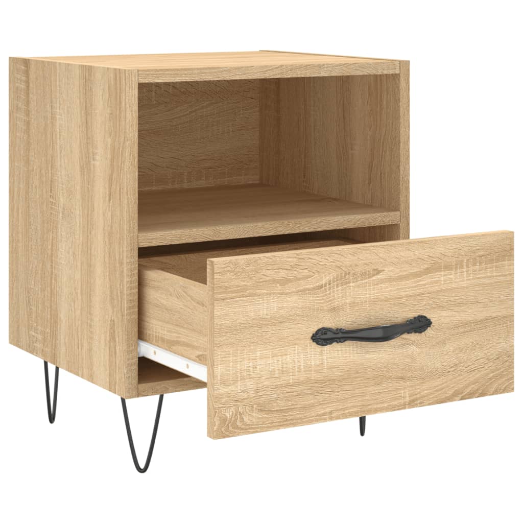 vidaXL Bedside Cabinets 2 pcs Sonoma Oak 40x35x47.5 cm Engineered Wood