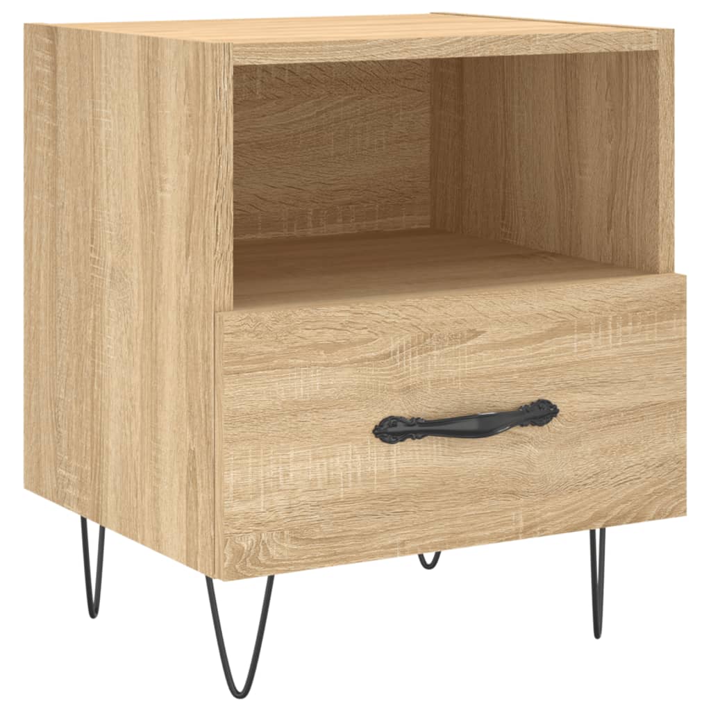 vidaXL Bedside Cabinets 2 pcs Sonoma Oak 40x35x47.5 cm Engineered Wood