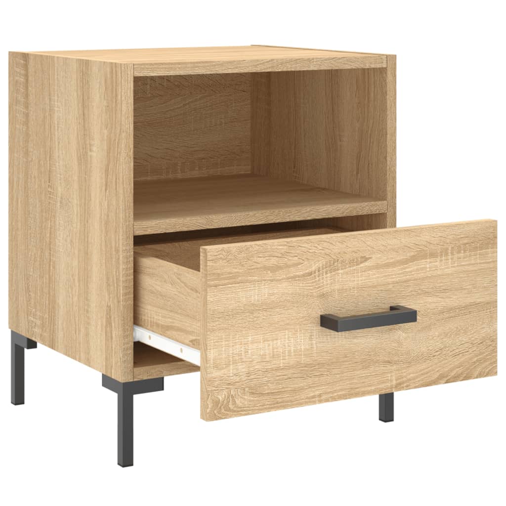 vidaXL Bedside Cabinets 2 pcs Sonoma Oak 40x35x47.5 cm Engineered Wood