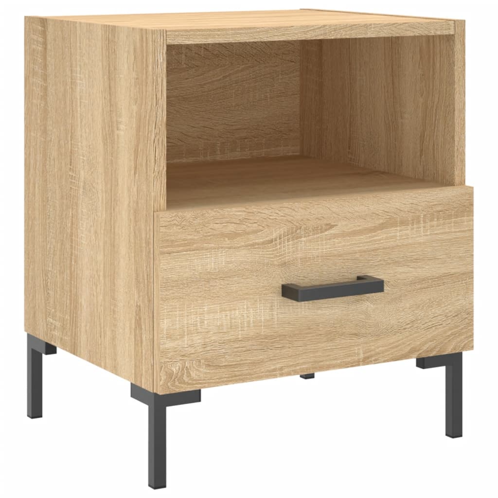 vidaXL Bedside Cabinets 2 pcs Sonoma Oak 40x35x47.5 cm Engineered Wood