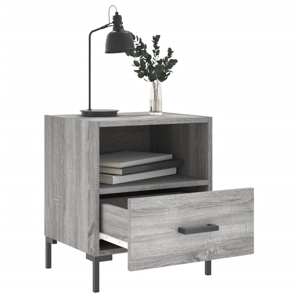 vidaXL Bedside Cabinets 2 pcs Grey Sonoma 40x35x47.5 cm Engineered Wood