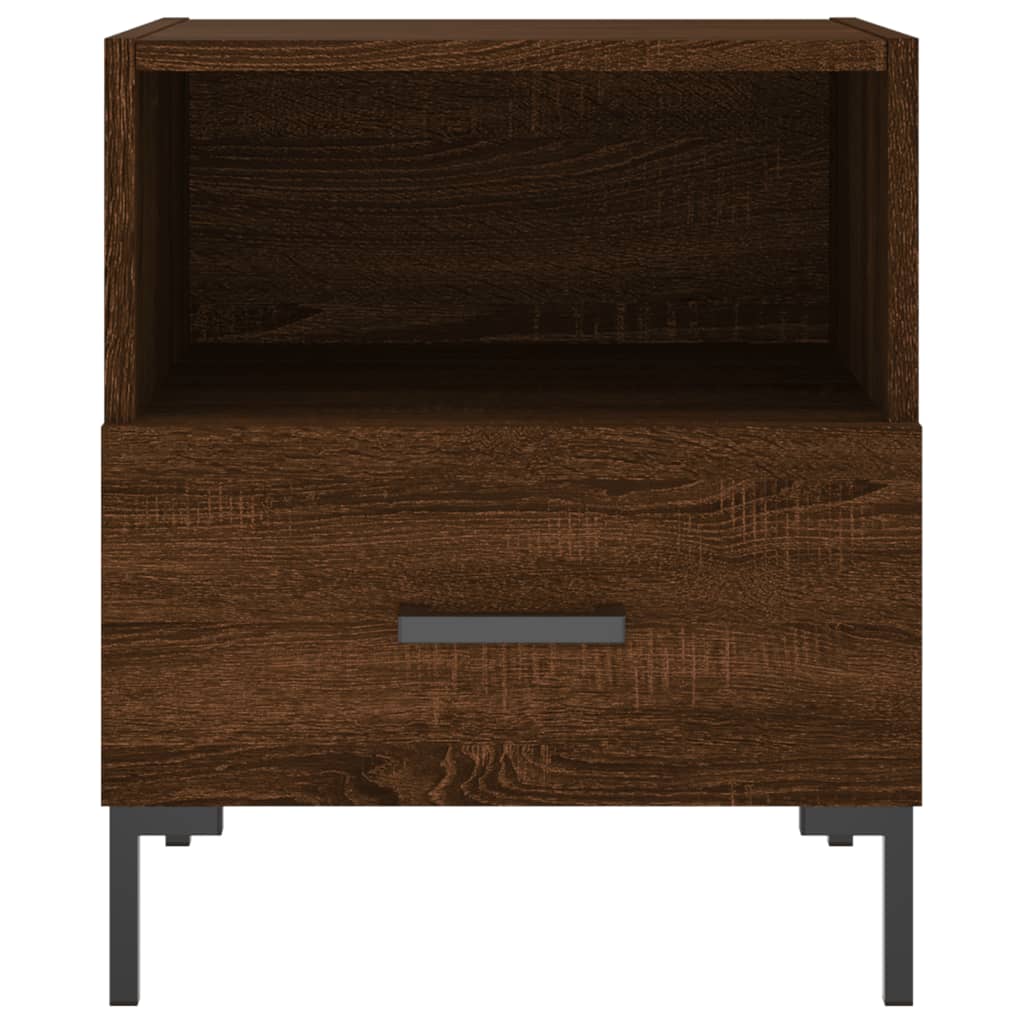 vidaXL Bedside Cabinets 2 pcs Brown Oak 40x35x47.5 cm Engineered Wood