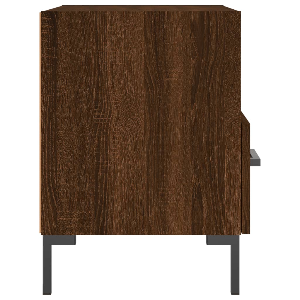 vidaXL Bedside Cabinets 2 pcs Brown Oak 40x35x47.5 cm Engineered Wood