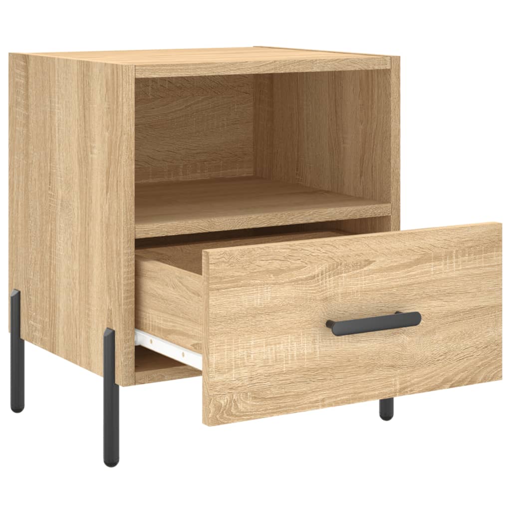 vidaXL Bedside Cabinets 2 pcs Sonoma Oak 40x35x47.5 cm Engineered Wood