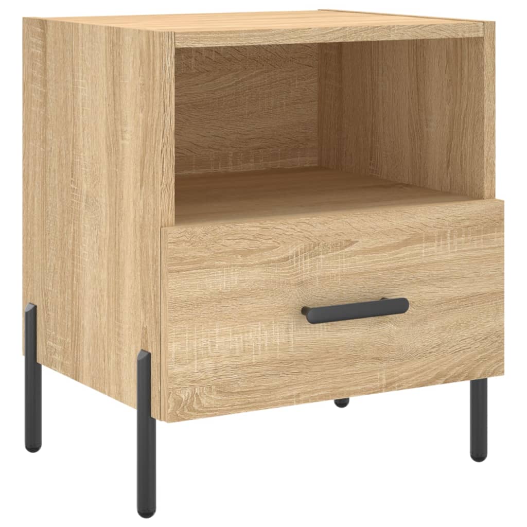 vidaXL Bedside Cabinets 2 pcs Sonoma Oak 40x35x47.5 cm Engineered Wood