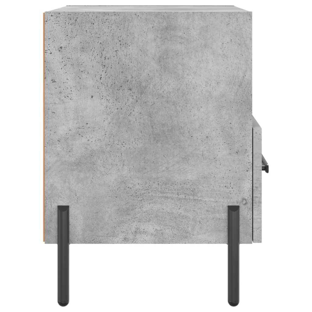 vidaXL Bedside Cabinets 2 pcs Concrete Grey 40x35x47.5 cm Engineered Wood