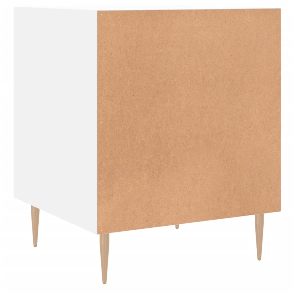 vidaXL Bedside Cabinets 2 pcs White 40x40x50 cm Engineered Wood