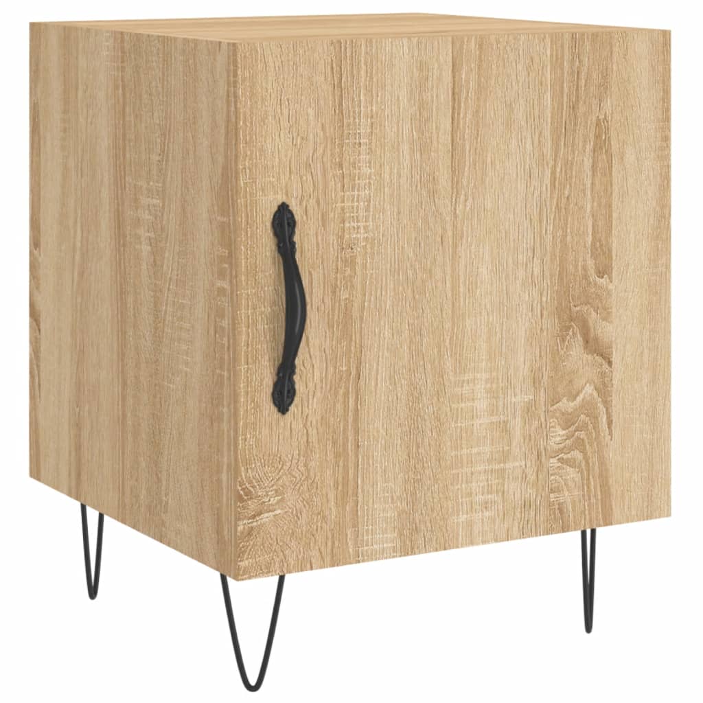 vidaXL Bedside Cabinets 2 pcs Sonoma Oak 40x40x50 cm Engineered Wood