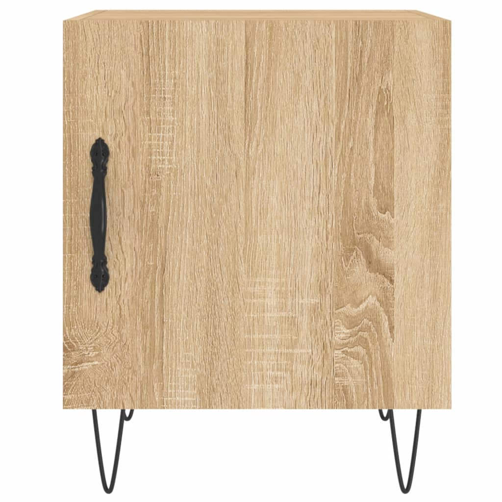 vidaXL Bedside Cabinets 2 pcs Sonoma Oak 40x40x50 cm Engineered Wood