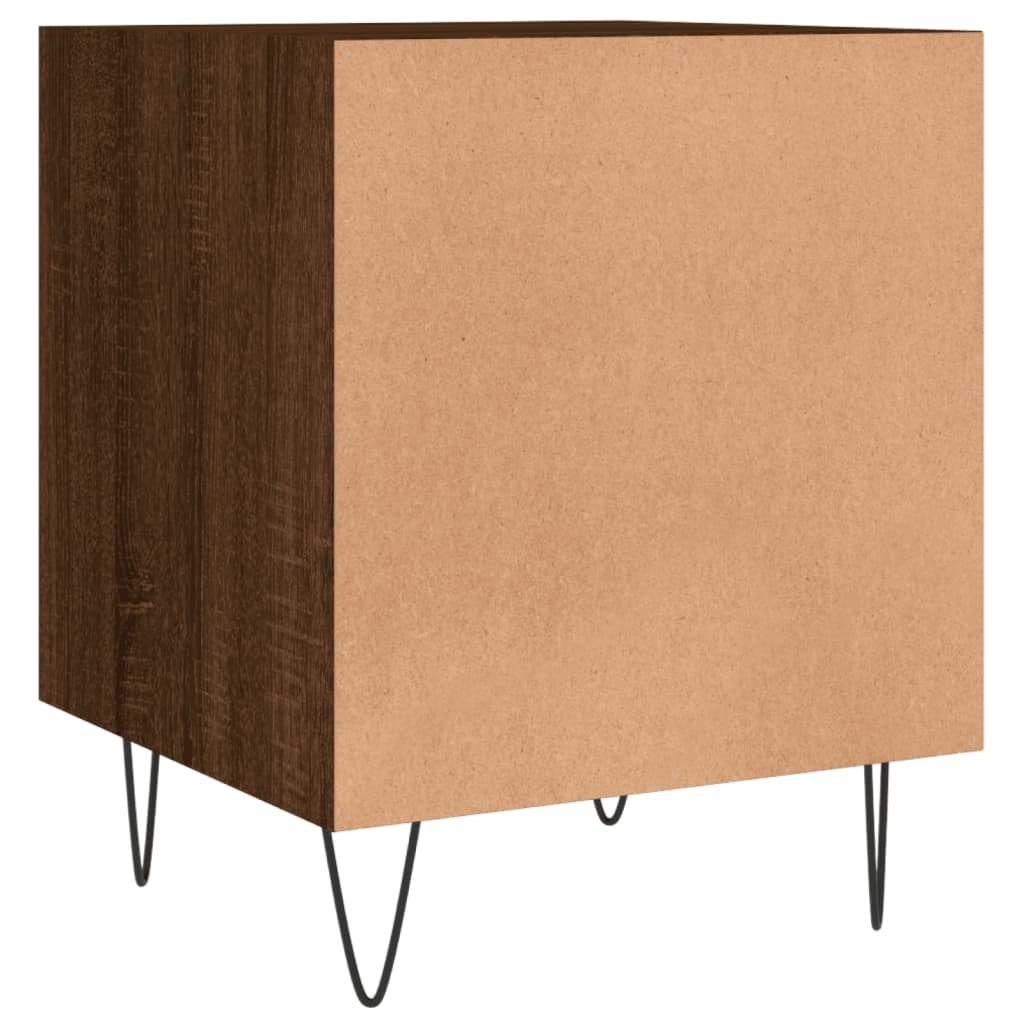 vidaXL Bedside Cabinets 2 pcs Brown Oak 40x40x50 cm Engineered Wood