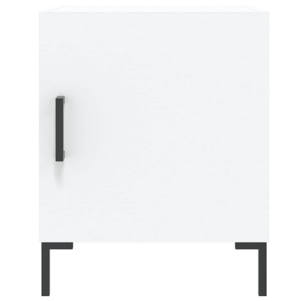 vidaXL Bedside Cabinet White 40x40x50 cm Engineered Wood