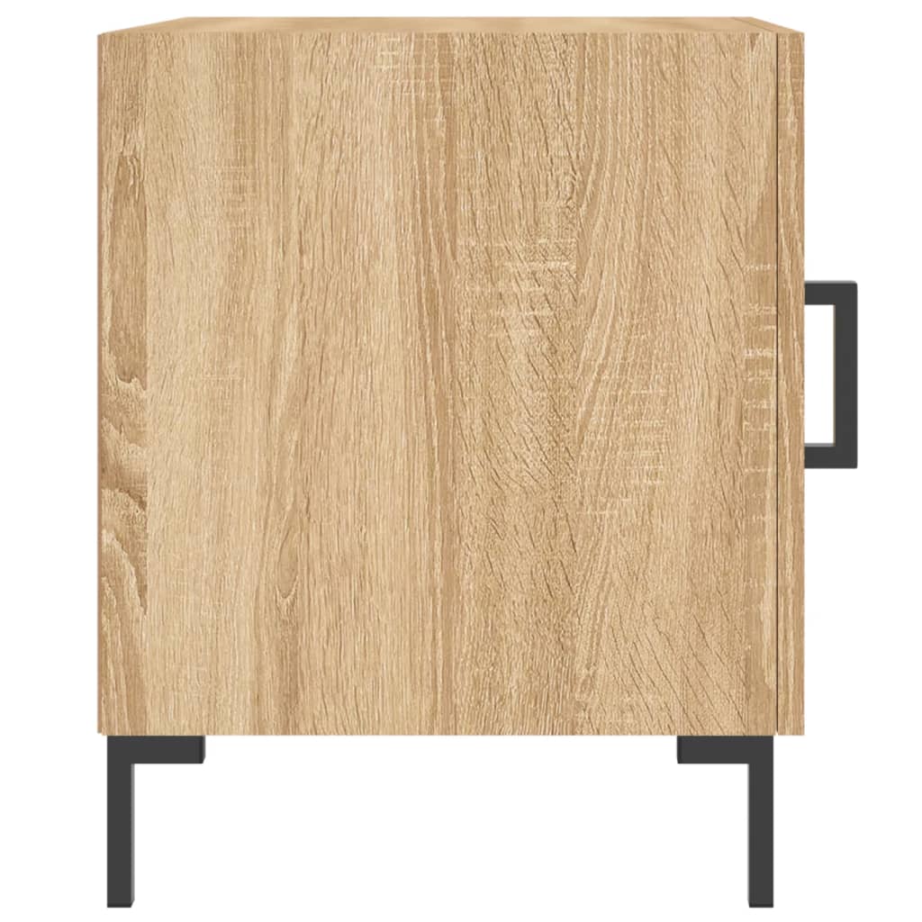 vidaXL Bedside Cabinet Sonoma Oak 40x40x50 cm Engineered Wood