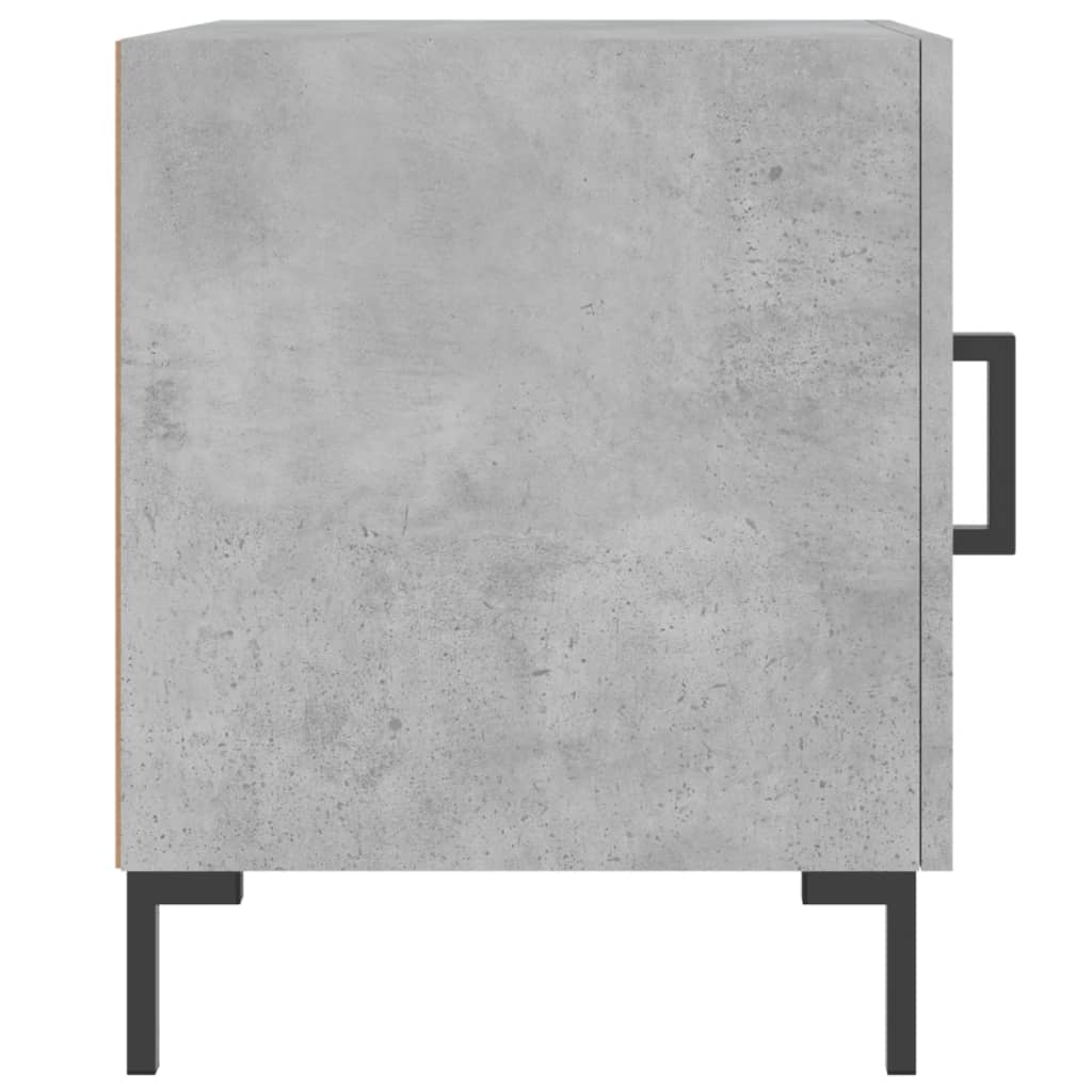 vidaXL Bedside Cabinet Concrete Grey 40x40x50 cm Engineered Wood