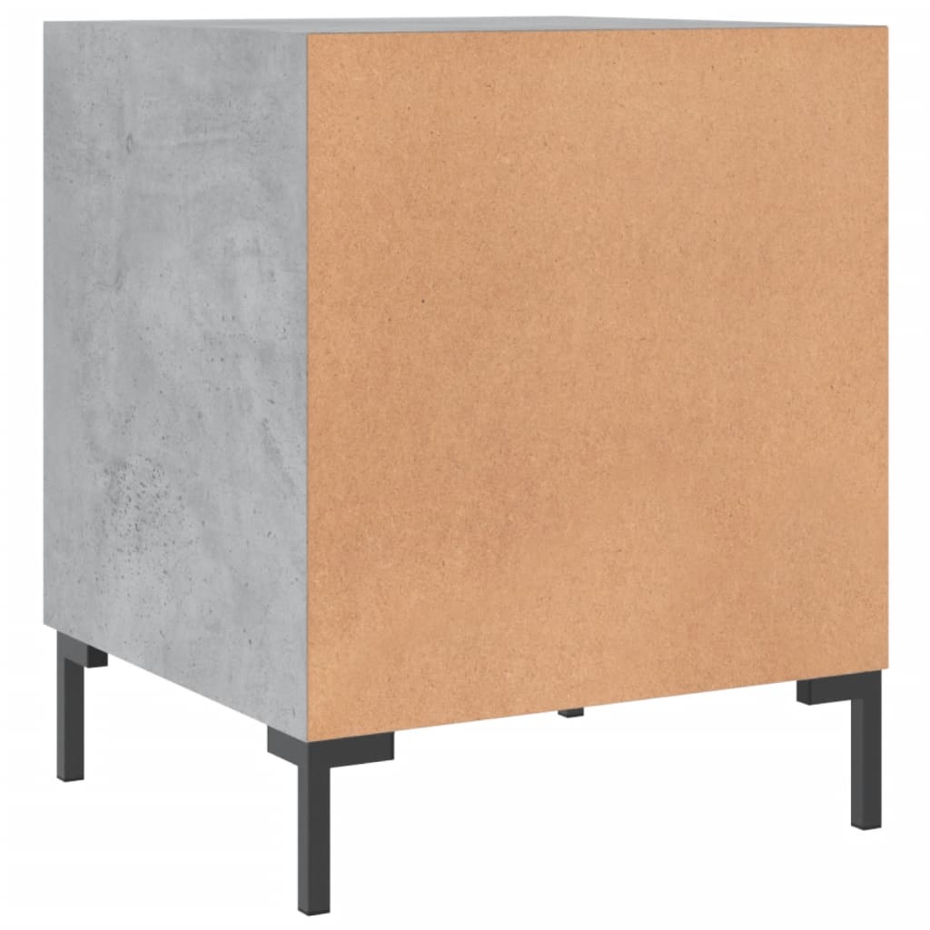 vidaXL Bedside Cabinet Concrete Grey 40x40x50 cm Engineered Wood