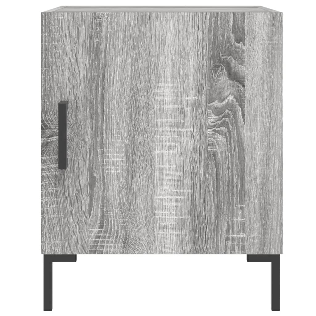 vidaXL Bedside Cabinet Grey Sonoma 40x40x50 cm Engineered Wood