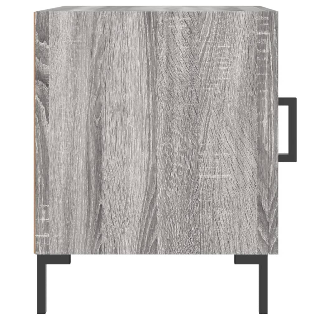 vidaXL Bedside Cabinet Grey Sonoma 40x40x50 cm Engineered Wood