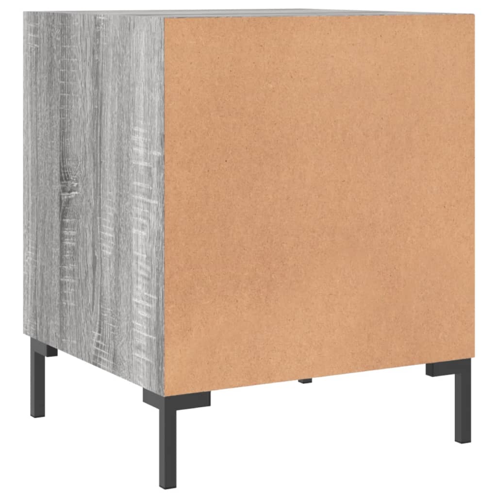 vidaXL Bedside Cabinet Grey Sonoma 40x40x50 cm Engineered Wood