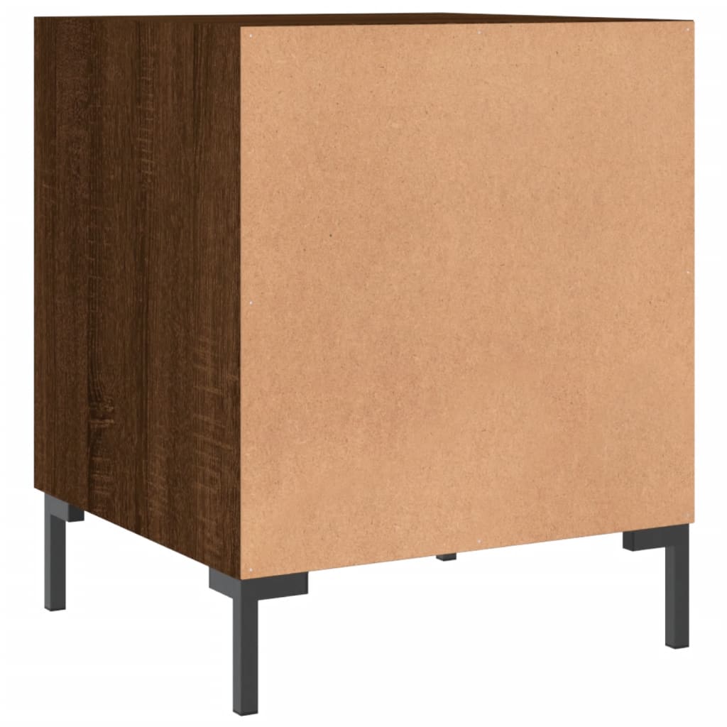 vidaXL Bedside Cabinet Brown Oak 40x40x50 cm Engineered Wood