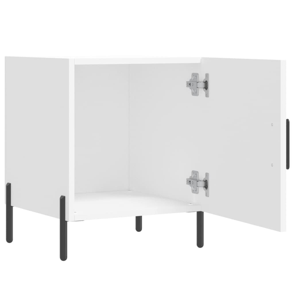 vidaXL Bedside Cabinets 2 pcs White 40x40x50 cm Engineered Wood