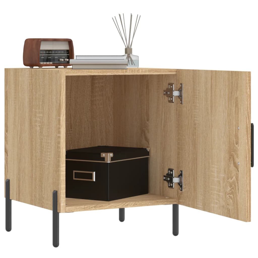 vidaXL Bedside Cabinet Sonoma Oak 40x40x50 cm Engineered Wood