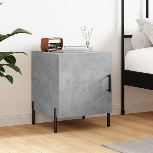 vidaXL Bedside Cabinet Concrete Grey 40x40x50 cm Engineered Wood