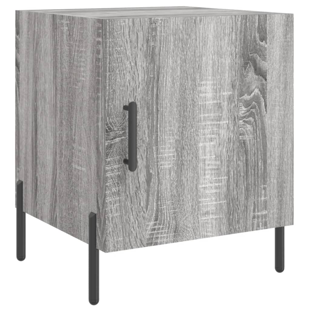 vidaXL Bedside Cabinet Grey Sonoma 40x40x50 cm Engineered Wood