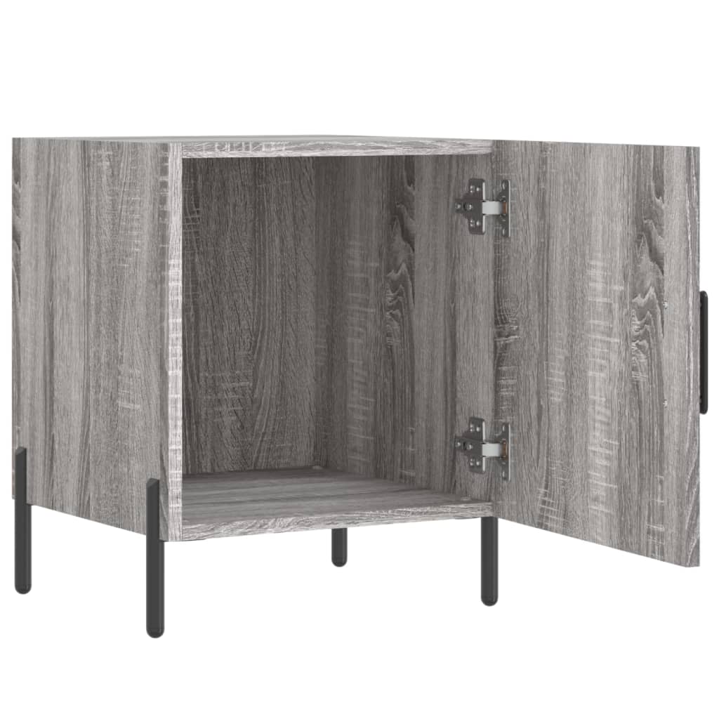 vidaXL Bedside Cabinet Grey Sonoma 40x40x50 cm Engineered Wood