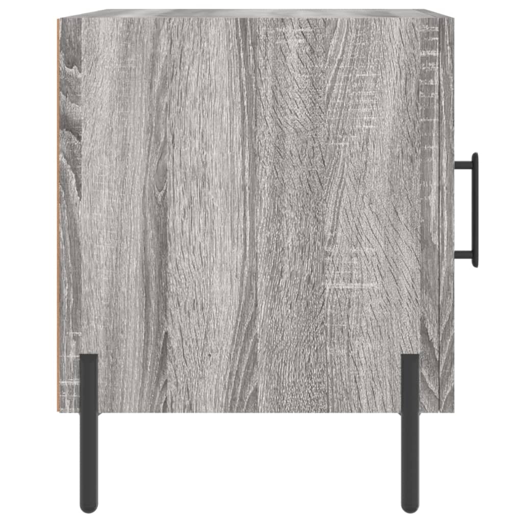 vidaXL Bedside Cabinet Grey Sonoma 40x40x50 cm Engineered Wood