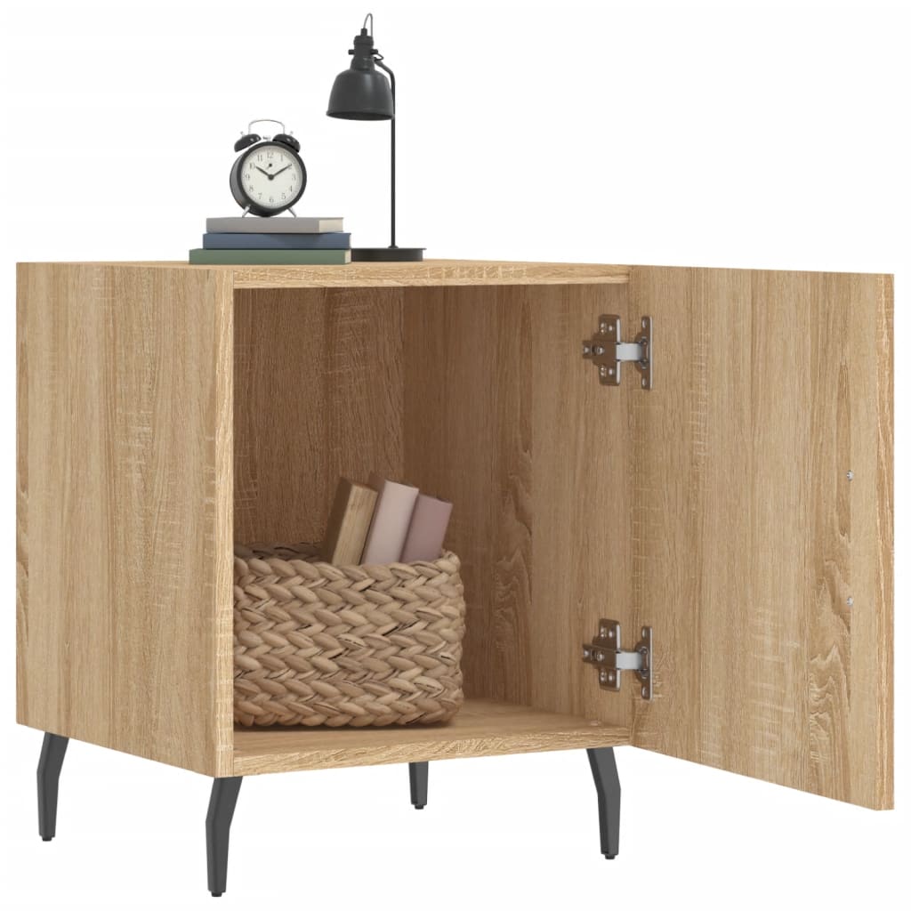 vidaXL Bedside Cabinet Sonoma Oak 40x40x50 cm Engineered Wood