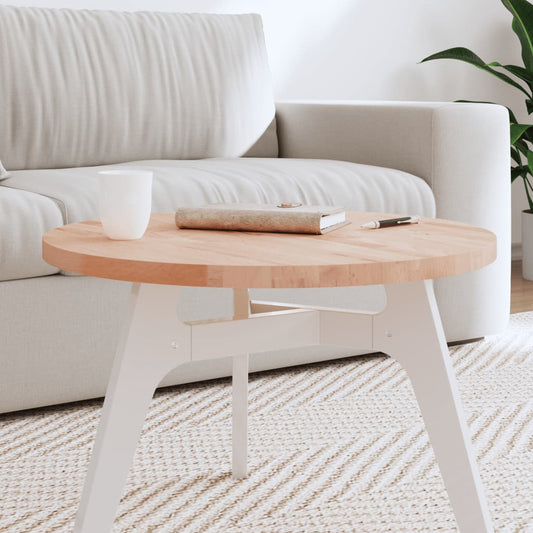 vidaXL Table Top Ø60x2.5 cm Round Solid Wood Beech