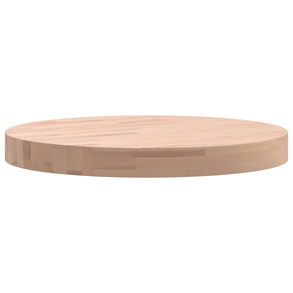 vidaXL Table Top Ø40x4 cm Round Solid Wood Beech