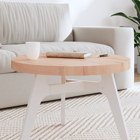 vidaXL Table Top Ø60x4 cm Round Solid Wood Beech